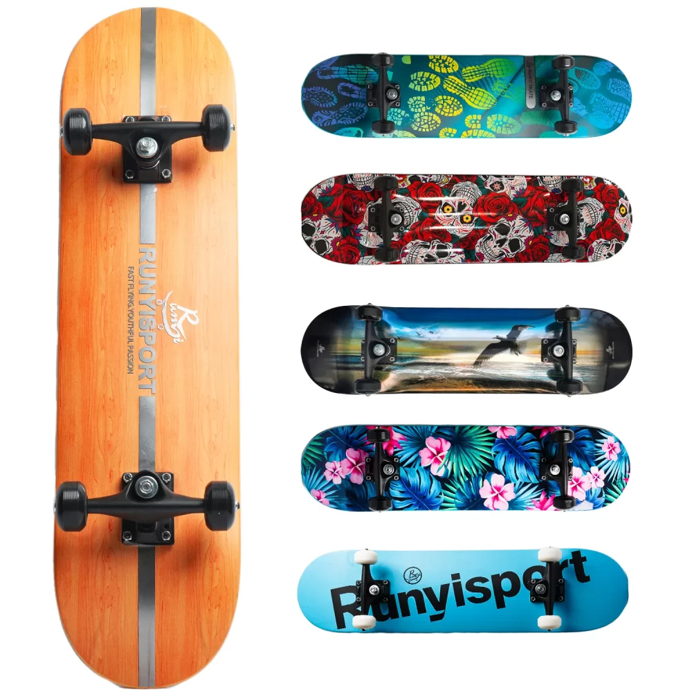 Sturdy Plastic Deck Skateboard