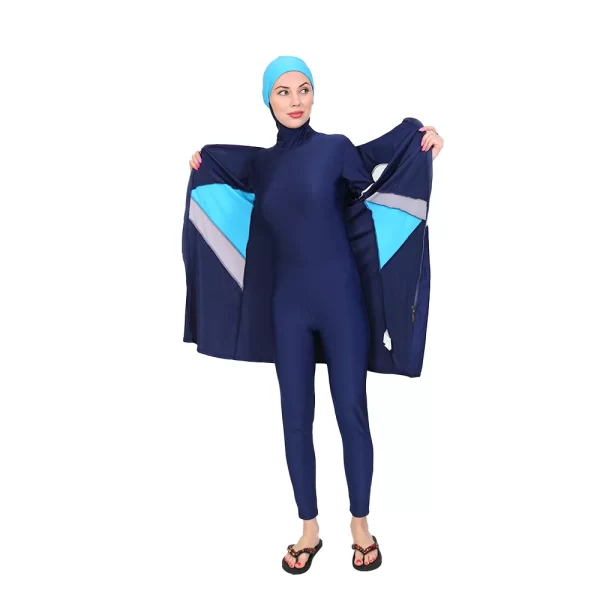 ملابس سباحة للفتيات مع غطاء رأس - أولمبياد