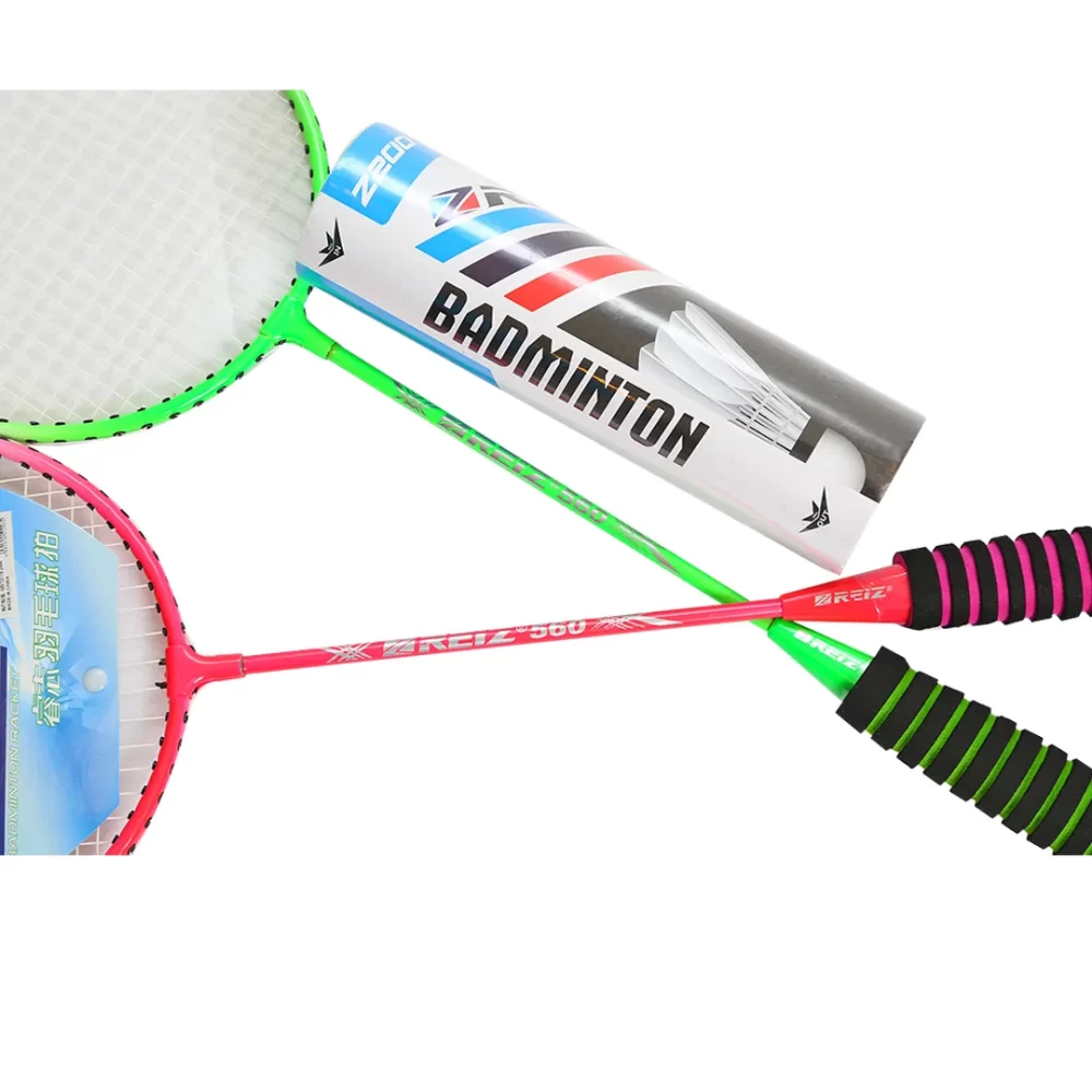 طقم مضارب ريشة الطائرة بادمنتون - Elite Badminton Racket Combo