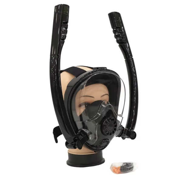 Dual-Tube Scuba Face Mask