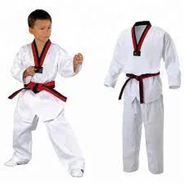 W.T.F Taekwondo Basic Uniform, Poom Neck Martial Arts Training Suit