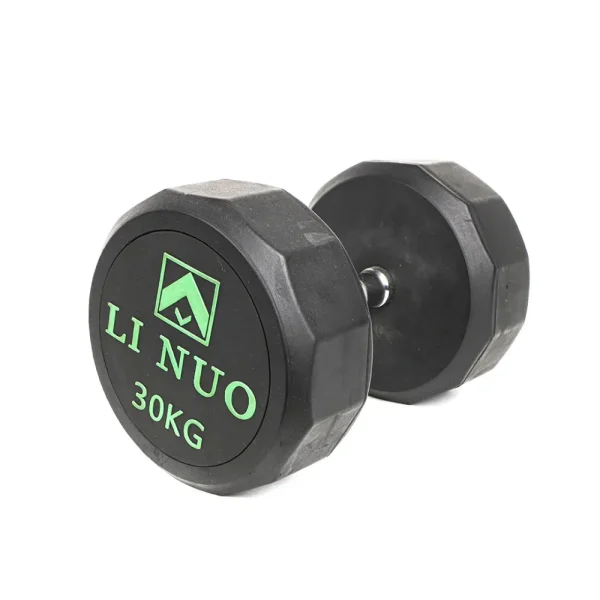 Fixed Rubber Grip 30KG Dumbbell
