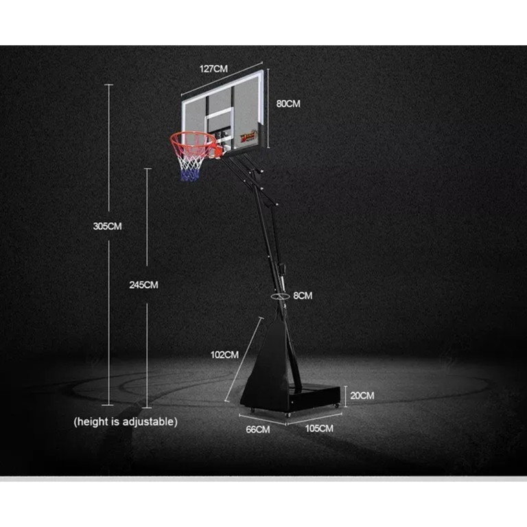 ستاند سلة بإرتفاع قابل للتعديل - Spring-Loaded Basketball System