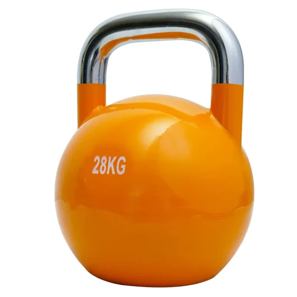 Rubber coated iron kettlebell 28kg