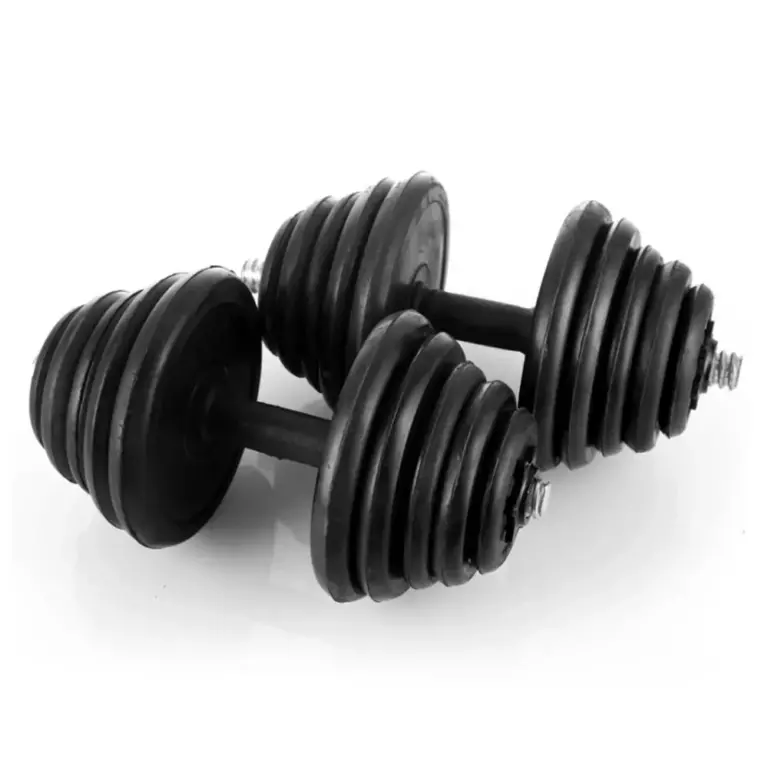 Rubber Dumbbell Set