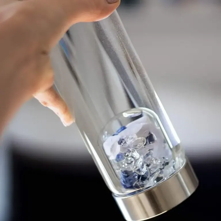 زجاجات مياه الأحجار الكريمة - تحسين الصحة والتركيز - Crystal Activated Water Container