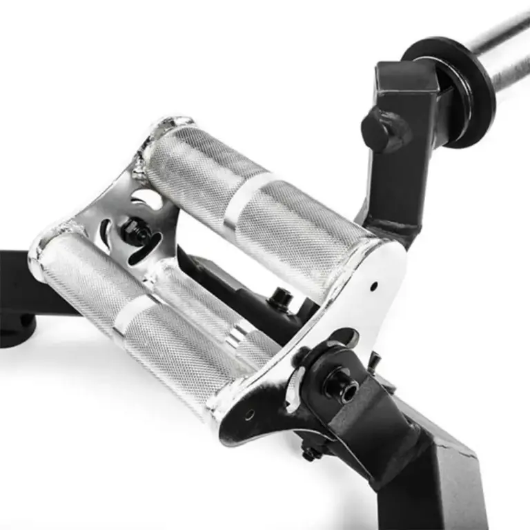 Weightlifting Bar with Hexagonal Design