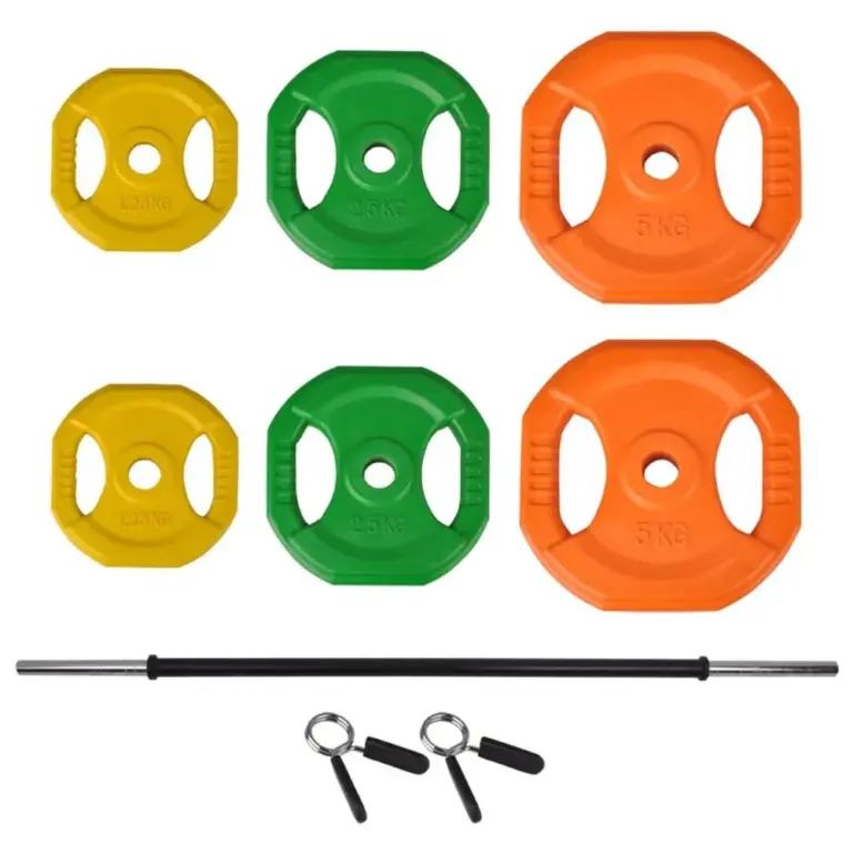 Versatile weight training set