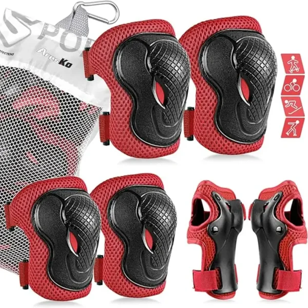 AresKo Kids Protective Gear Set for Scooter, Skateboard, Bicycle And Skating
