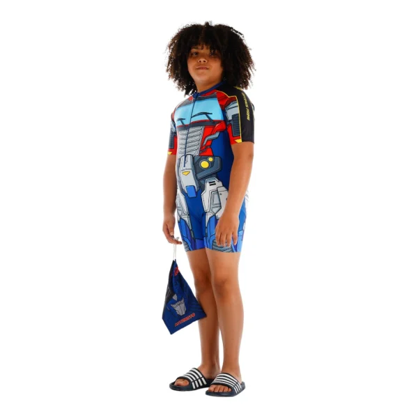 One-Piece Cartoon Character Swimsuit For Boys