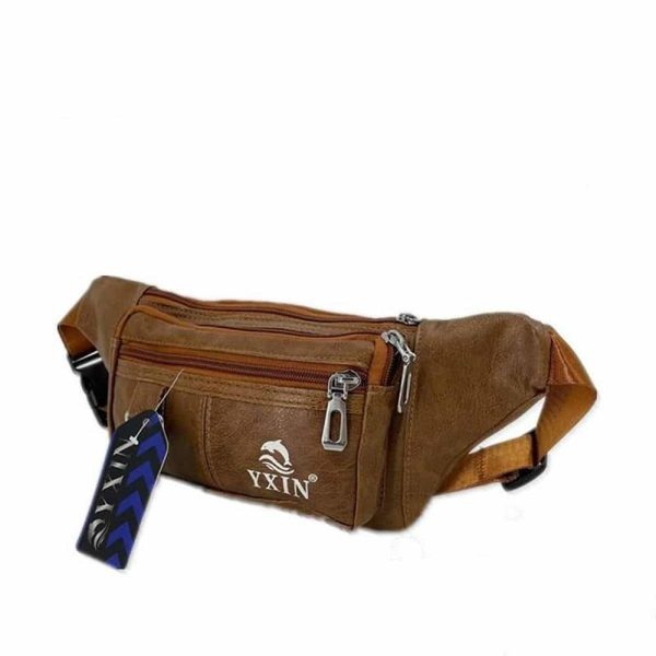 Durable Leather Unisex Waist Bag