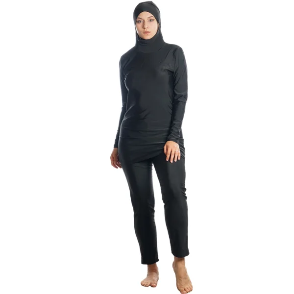 Women's Black 3-Piece Islamic Burkini