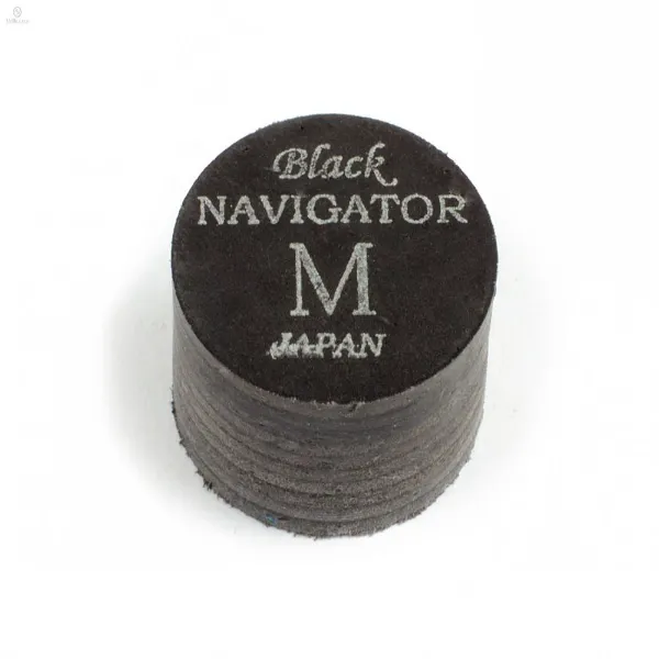 Navigator 14mm Black Cue Tip - Medium Hardness