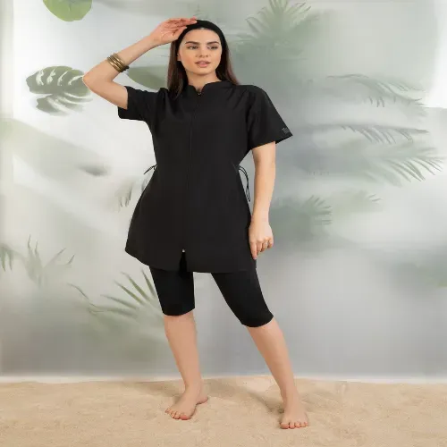مايو سباحة 3 قطع نصف تغطية محتشم للسيدات - LIAMAY 2411