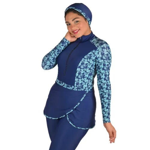 Miami 4-Piece Modest Burkini Set With Skirt for Women